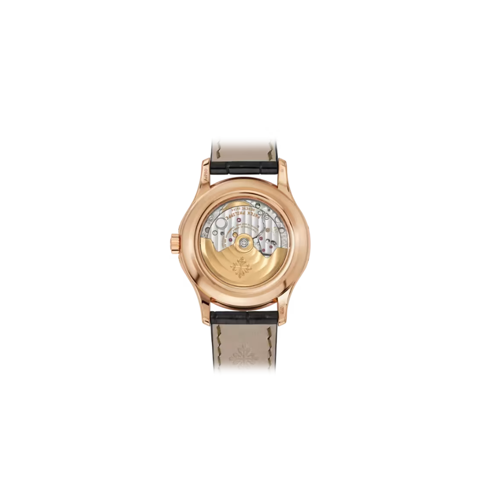 Patek Philippe Annual Calendar Moonphase Rose Gold Brown Leather Men's Watch 5205R-001 40mm - Image 2