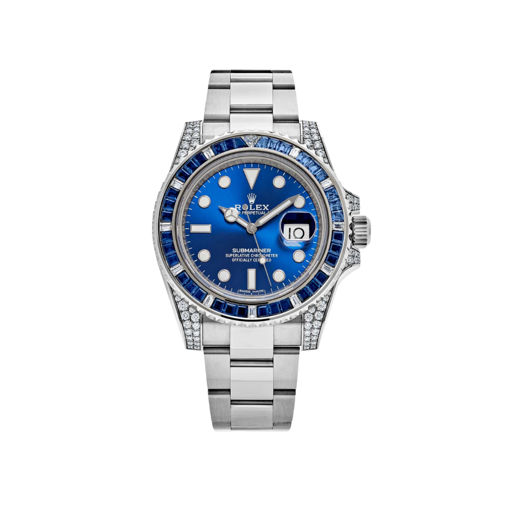 Rolex Submariner Date 116659SABR White Gold Blue Dial Sapphire Diamond Bezel