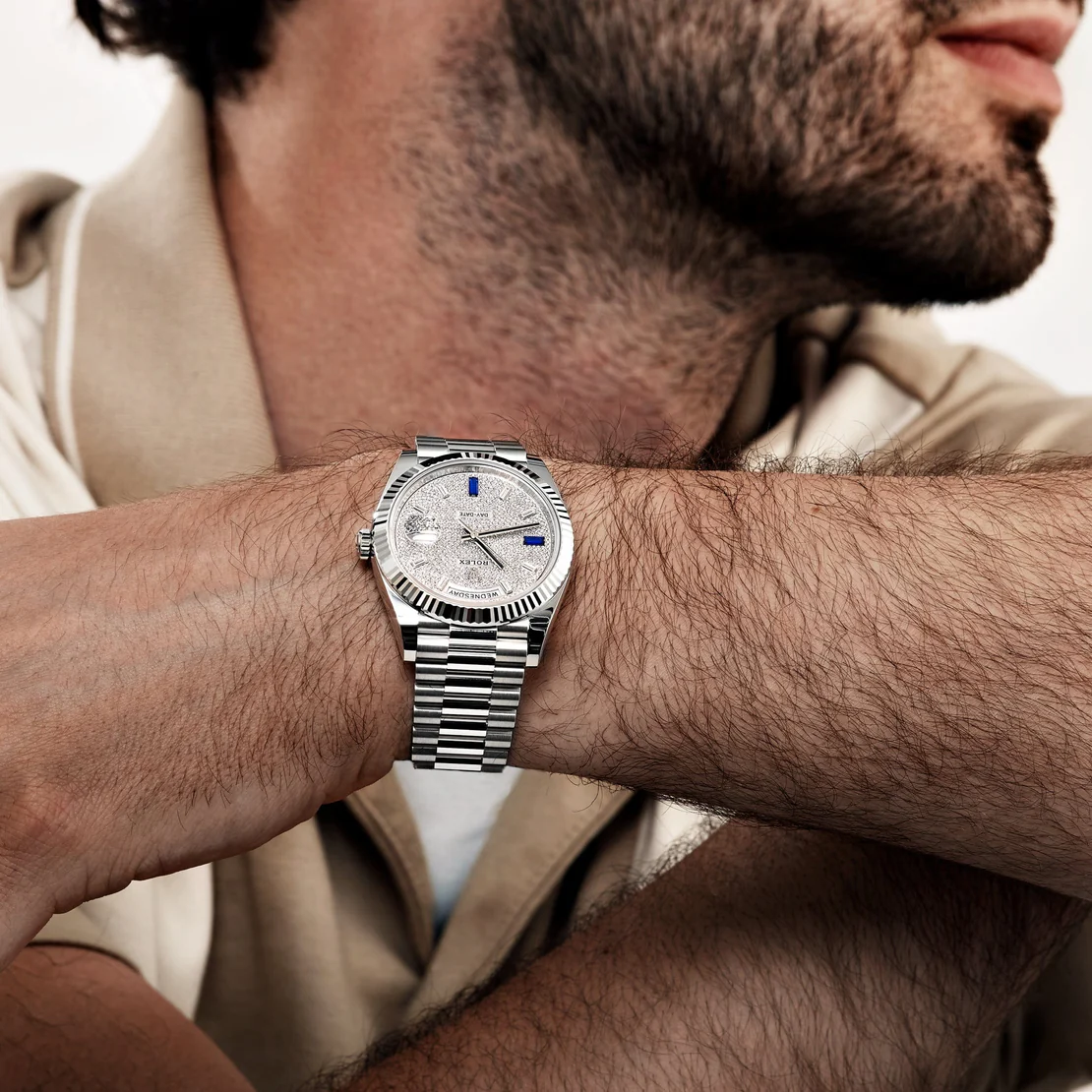 Rolex Day-Date 40 228236 Platinum Pavé Diamond Dial - Image 2